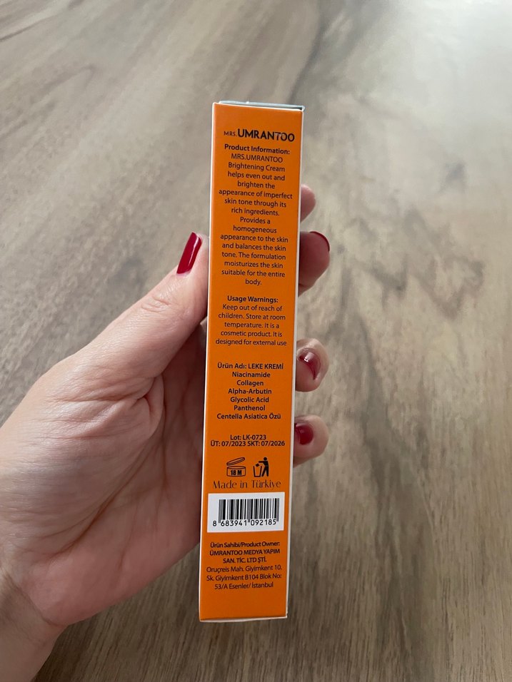 Umrantoo Anti-Dark Leke Kremi 50 ml - Görsel 3