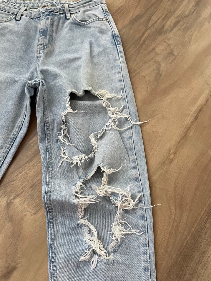 DeFacto Yırtık Salaş Kadın Kot Pantolon - Görsel 3