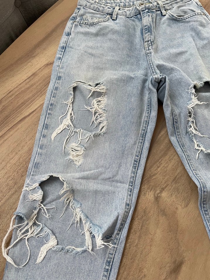 DeFacto Yırtık Salaş Kadın Kot Pantolon - Görsel 2