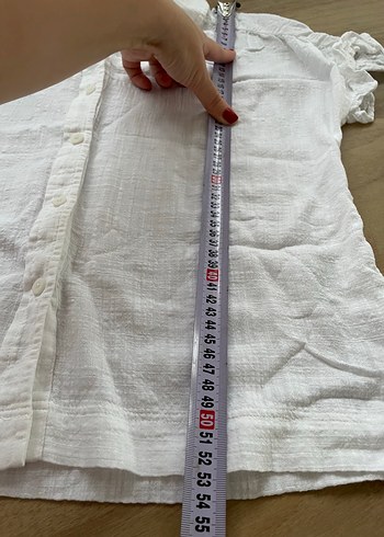 OXXO V Yaka Kısa Kollu Salaş Kadın Gömlek - Görsel 9