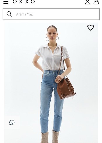 OXXO V Yaka Kısa Kollu Salaş Kadın Gömlek - Görsel 2