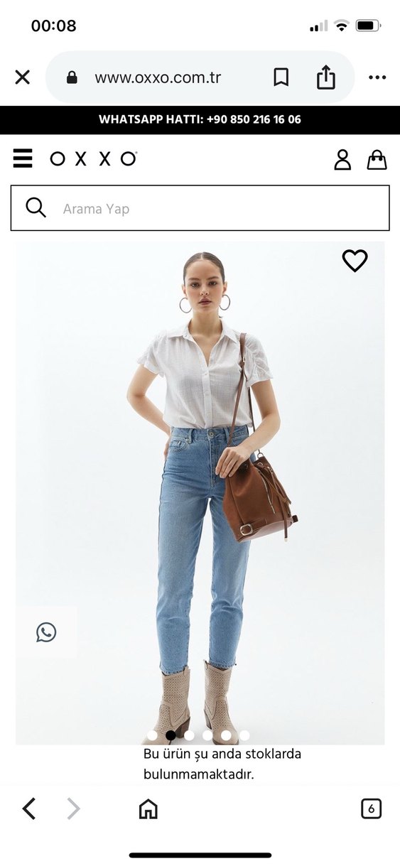 OXXO V Yaka Kısa Kollu Salaş Kadın Gömlek - Görsel 2