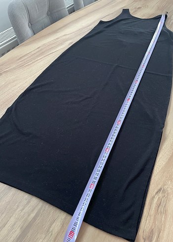 H&MSiyah Kolsuz Yüksek Yaka Kadın Elbise - Görsel 3