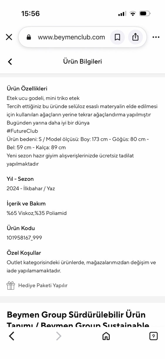 Beymen Club Siyah Mini Etek — görsel 5/10