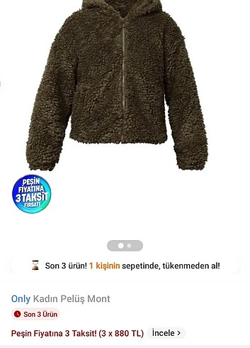 Peluş mont - Görsel 3