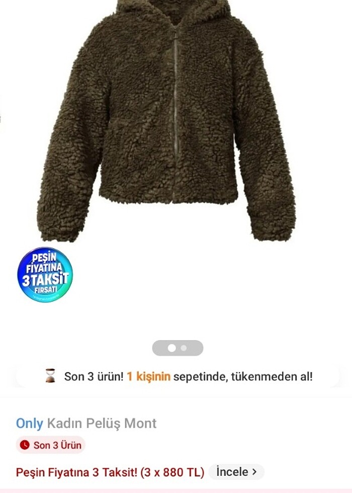 Peluş mont - Görsel 3