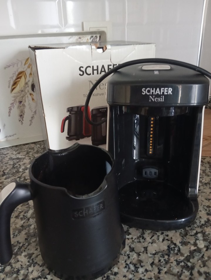 Schafer Nesil Beyaz ve Siyah Kahve Makinesi - Görsel 2