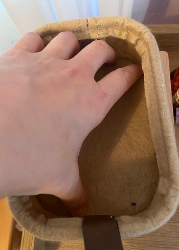 Bej ve Gri İki Katlı Depolama Sepeti - Görsel 3