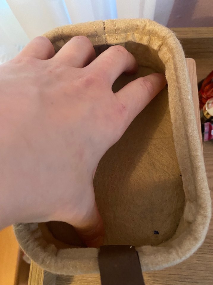 Bej ve Gri İki Katlı Depolama Sepeti - Görsel 3