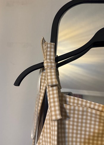 Bej Ekose Mutfak Önlüğü - Görsel 6