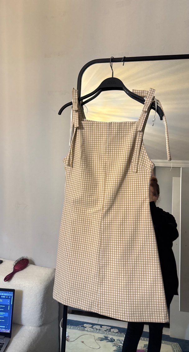 Bej Ekose Mutfak Önlüğü - Görsel 3