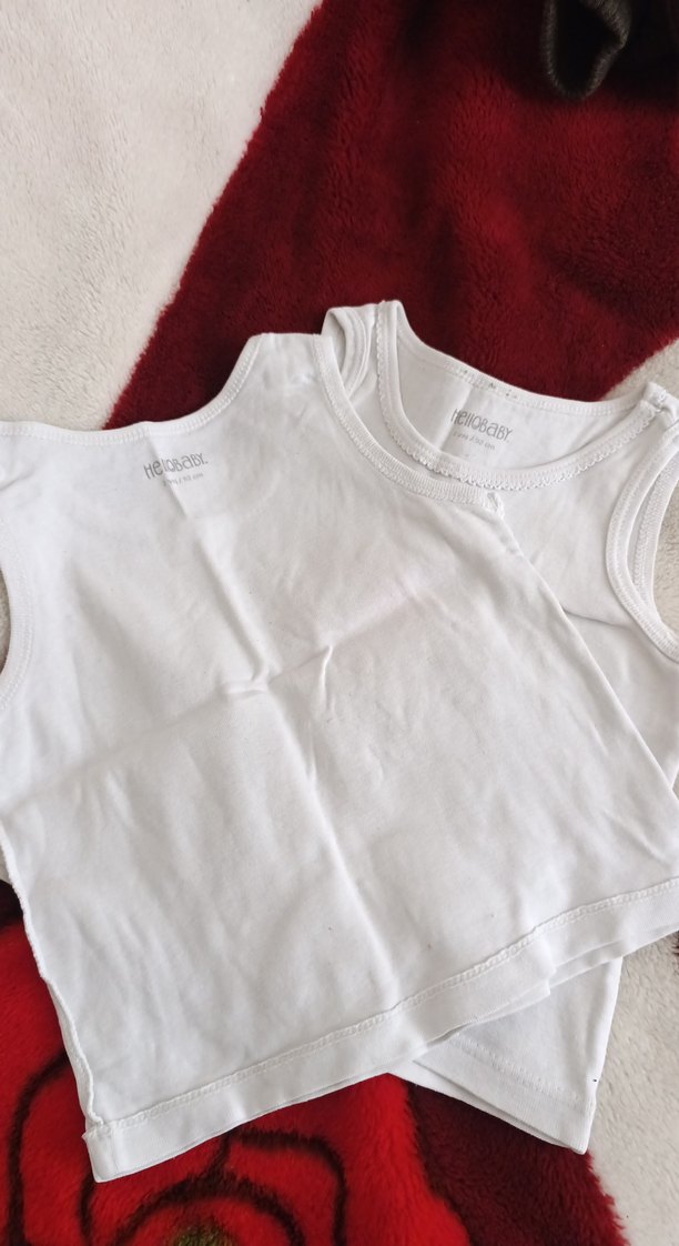 Beyaz Çocuk Atlet İki Adet - Görsel 2