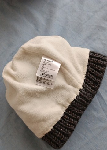 Kadın Gri Çizgili Ponponlu Örgü Bere - Görsel 2