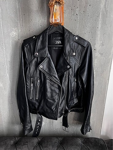 Zara leather jacket