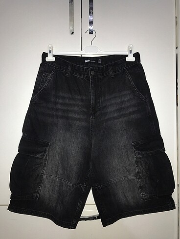 Pull and Bear Pull&Bear Skater Denim Kargo Bermuda Şort/Jort