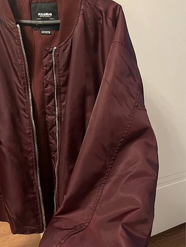 s Beden bordo Renk Pull and Bear trend ceket -bomber????