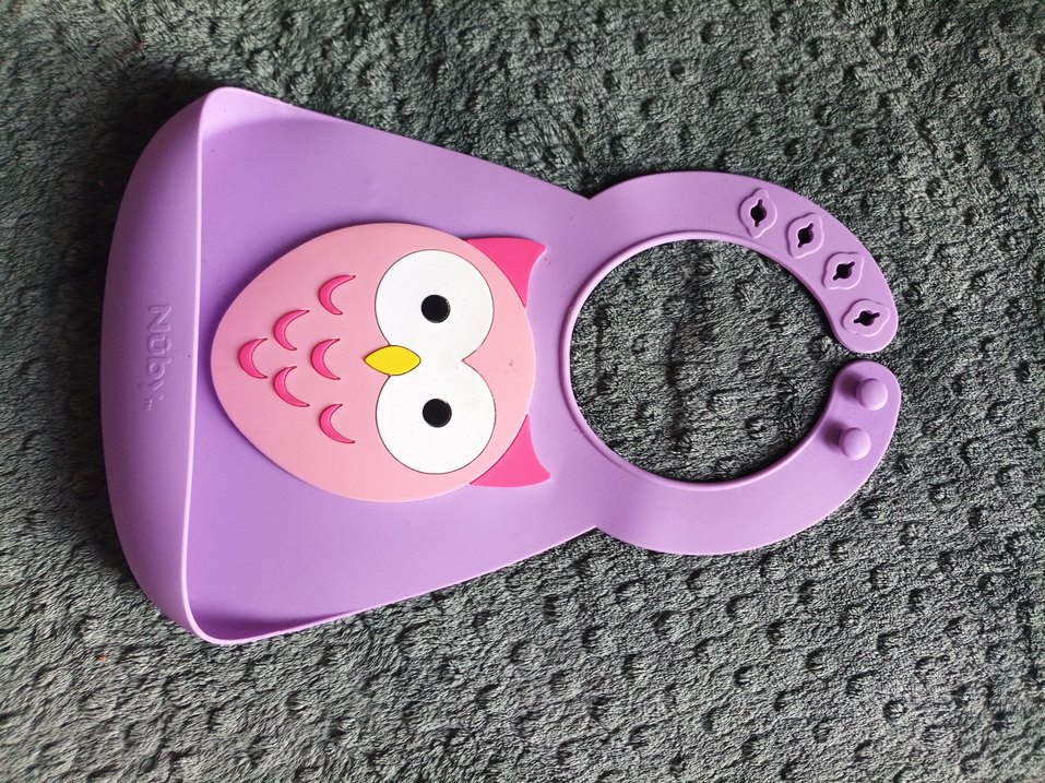 #takas olur Mor Baykuş Desenli Bebek Önlüğü - Görsel 2