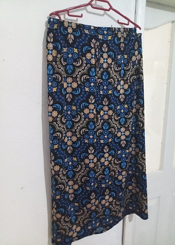 Çiçek Desenli Pilili Hamile Uzun Etek - Görsel 4