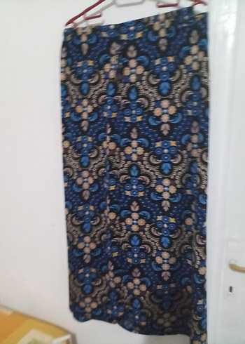 Çiçek Desenli Pilili Hamile Uzun Etek - Görsel 3