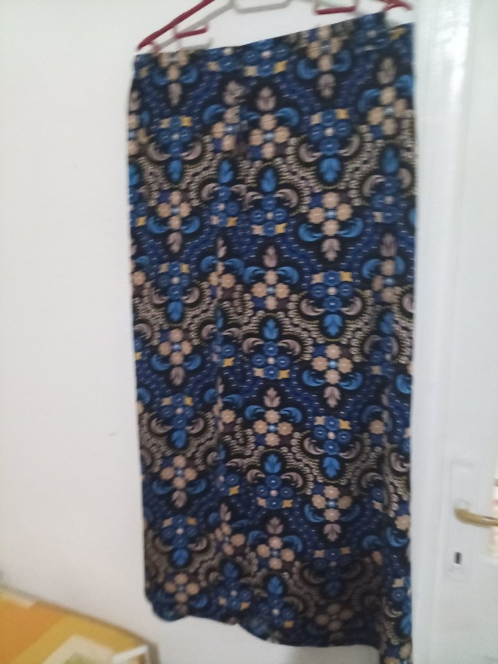 Çiçek Desenli Pilili Hamile Uzun Etek - Görsel 3