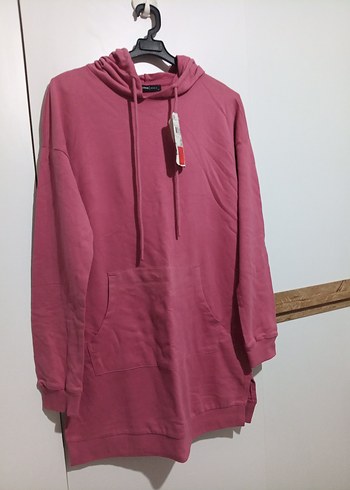LC Waikiki Gul Kurusu Kapusonlu Uzun Sweatshirt