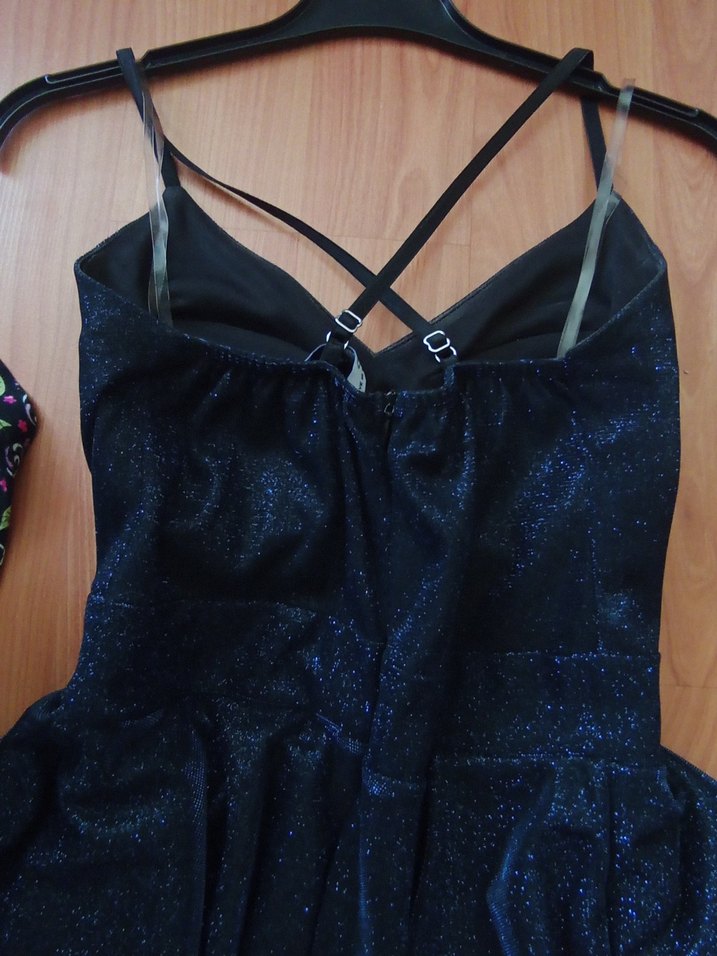 Mavi Drapeli Abiye Elbise - Görsel 2