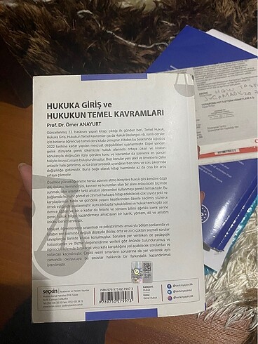  Hukuka Giriş ve hukukun temel kavramları Ömer anayurt 22.baskı