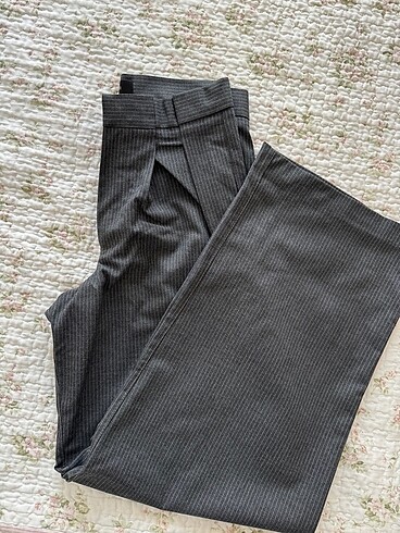 xs Beden gri Renk Wide Leg Pantolon