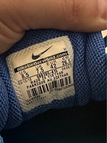 42 Beden mavi Renk Nike Pegasus30 Erkek 42