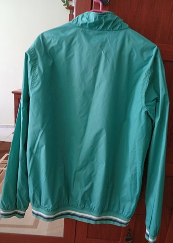 Erkek kadın farketmez Yeşil Fermuarlı Midi Yağmurluk - Görsel 3