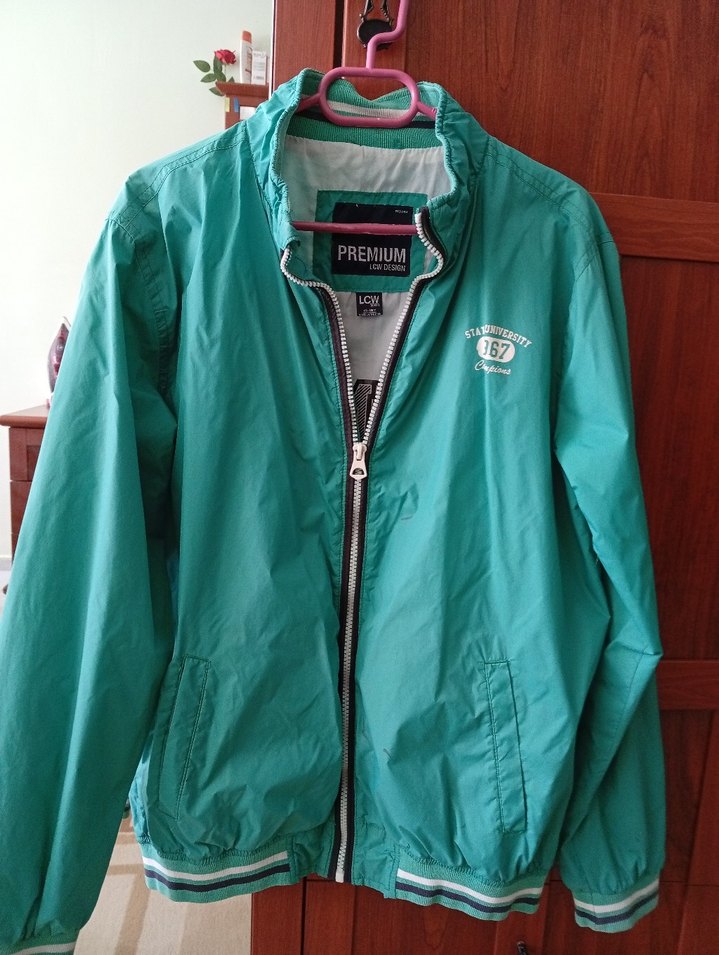 Erkek kadın farketmez Yeşil Fermuarlı Midi Yağmurluk - Görsel 2