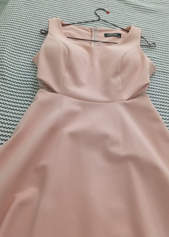 genç kızlar için uçuk pembe sık elbise - Görsel 5