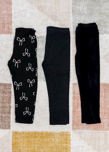 lcw 24-36 üç adet siyah tayt - Görsel 2