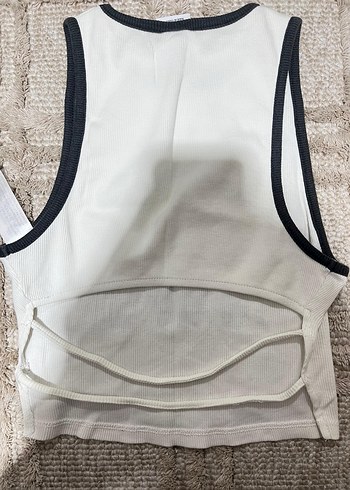 Beyaz Baskılı Kadın Atlet - Görsel 2