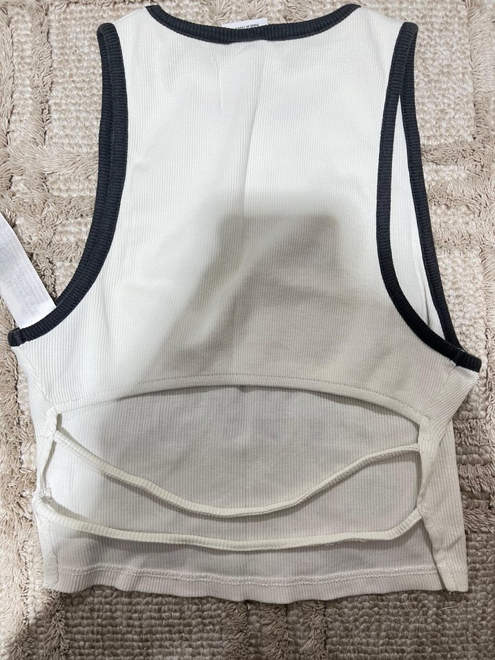 Beyaz Baskılı Kadın Atlet - Görsel 2