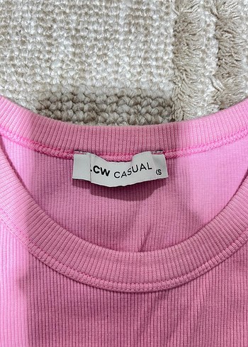 Pembe Kiraz Baskılı Crop - Görsel 2