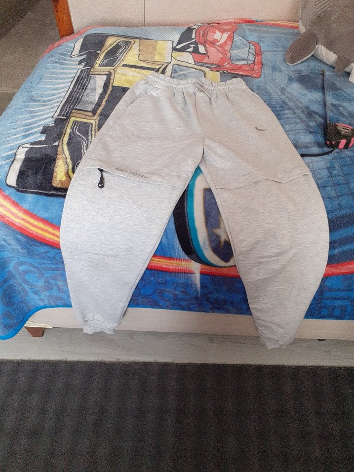 Gri Erkek eşofman altı Fermuarlı Cepli - Görsel 2