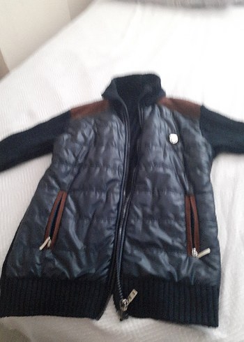 Diğer Fermuarlı Kahverengi Erkek Biker Mont