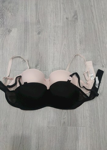 Penti Lotus Pudra ve Siyah 90 B Sütyen