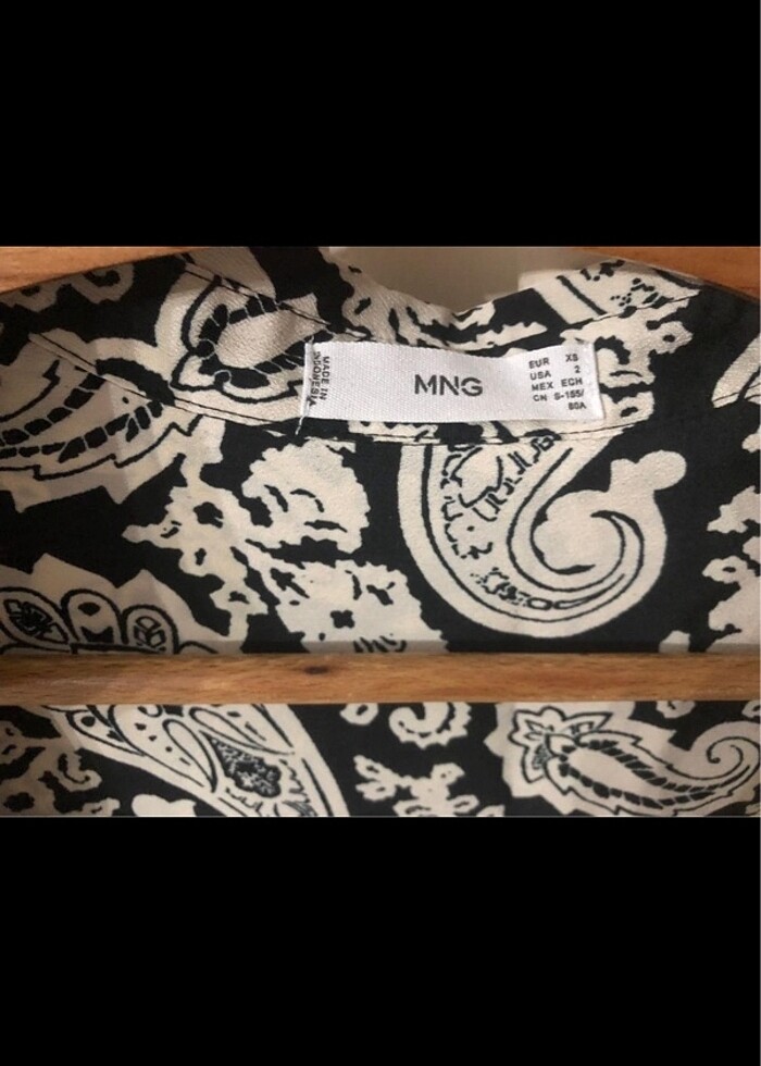 Mango orijinal kadın gömlek - Görsel 3