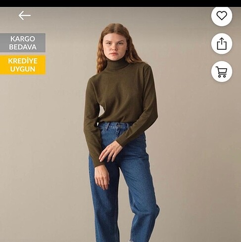 Xint kadın boğazlı kazak - Görsel 2