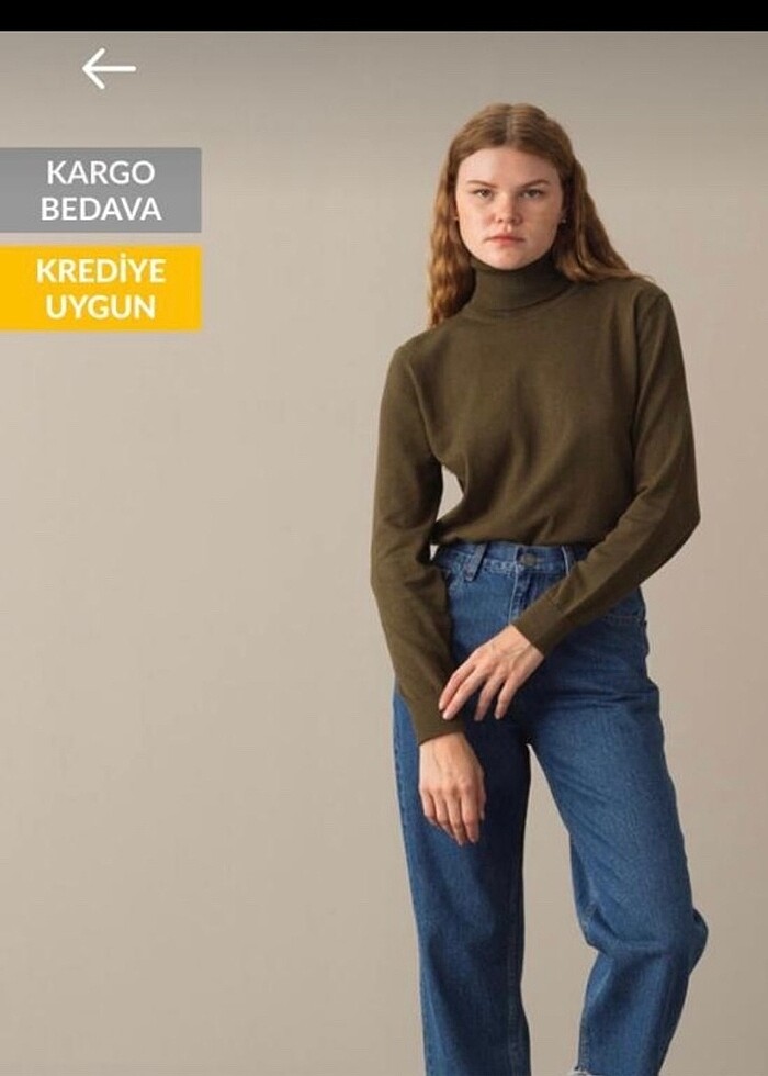 Xint kadın boğazlı kazak - Görsel 2