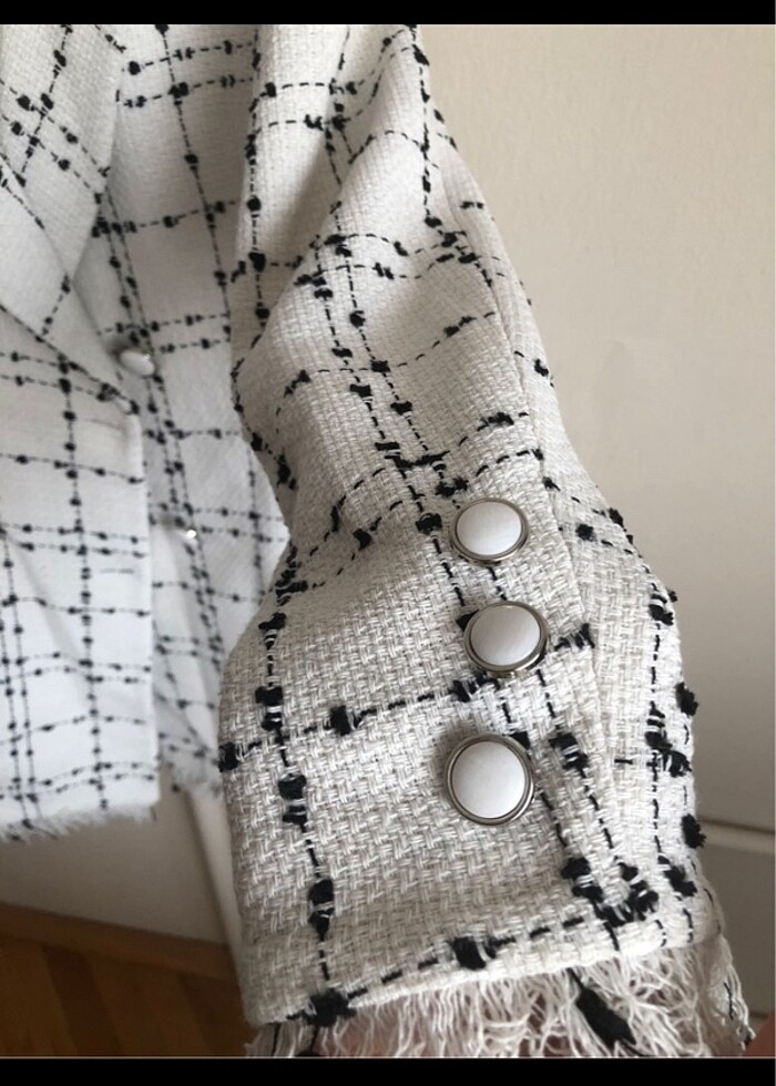 Kadın Tüvit ceket - Görsel 4