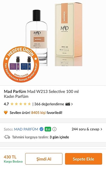 Diğer Marka bayan parfüm
