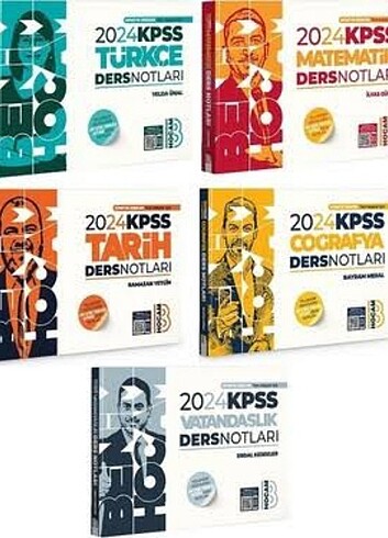 BENİM HOCAM KPSS DERS NOTLARI SETİ 2024