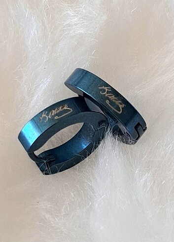 316L ÇELİK ATATÜRK İMZASI KÜPE - Görsel 3