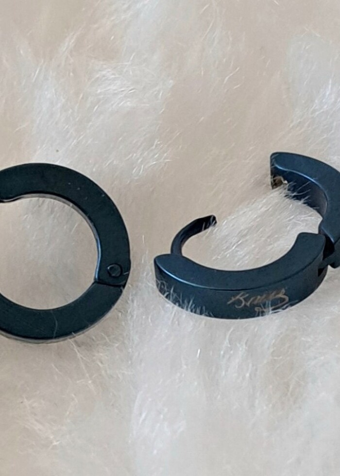 316L ÇELİK ATATÜRK İMZASI KÜPE - Görsel 2