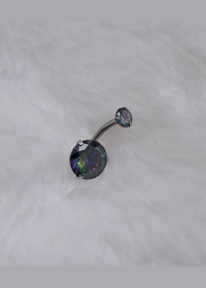 316L CERRAHİ ÇELİK GÖBEK PİERCİNG  - Görsel 2