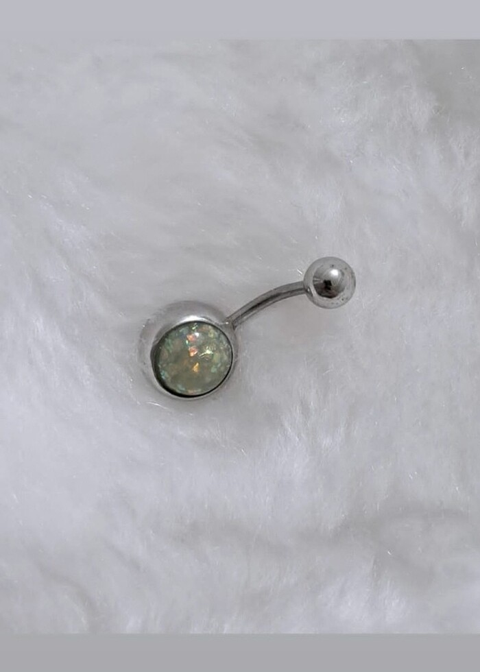 316L CERRAHİ ÇELİK GÖBEK PİERCİNG  - Görsel 2