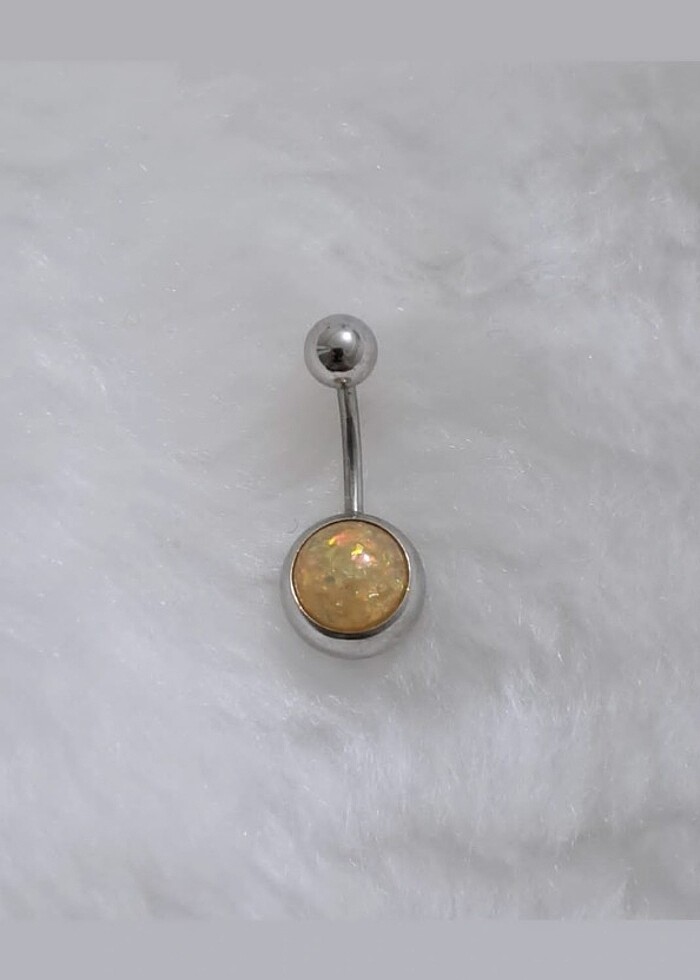 316L CERRAHİ ÇELİK GÖBEK PİERCİNG  - Görsel 2